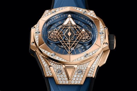 hublot big bang sang bleu ii in king gold|Hublot sang bleu for sale.